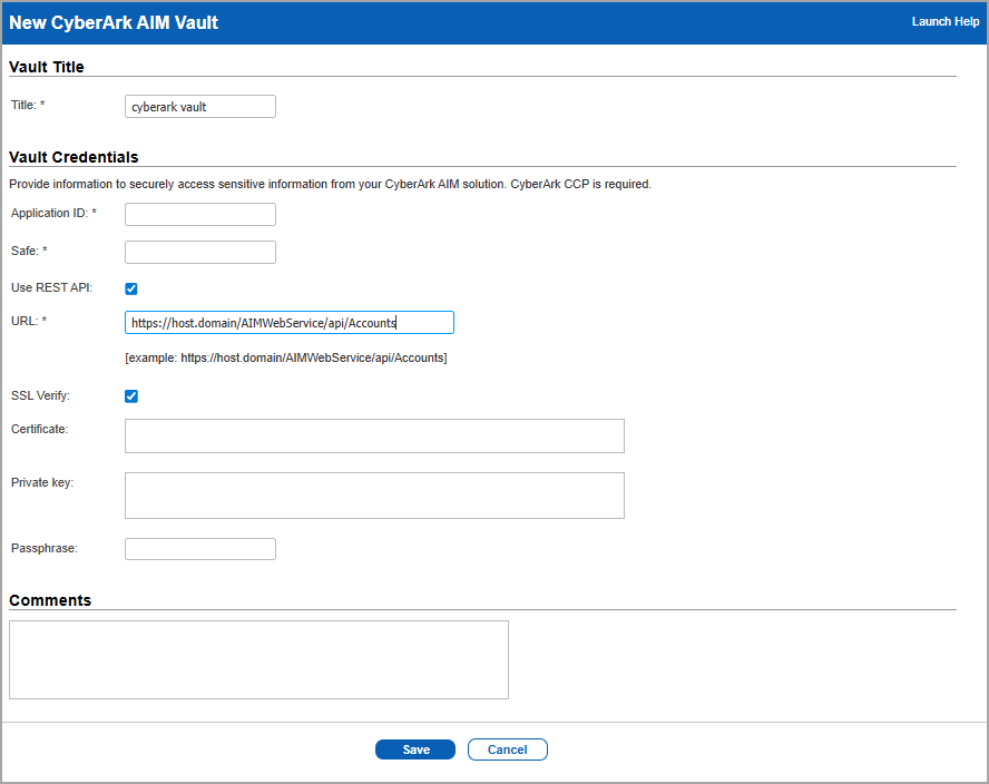 CyberArk AIM details page.