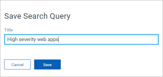 Title for Search Query Option.