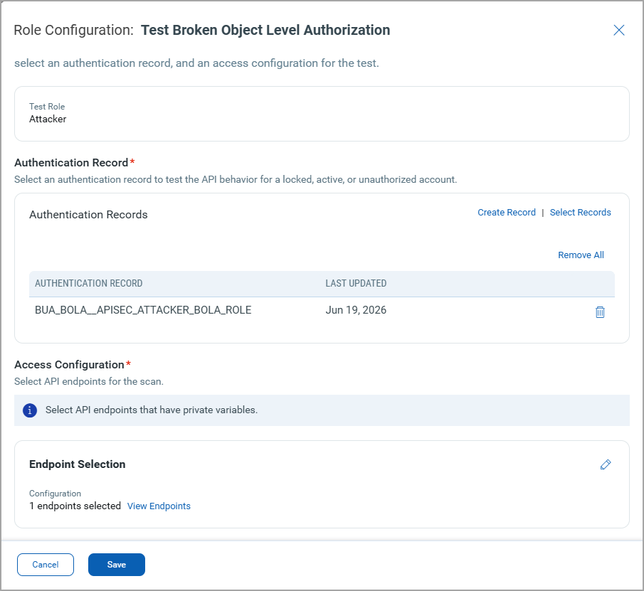 Broken Object Level Authorization in Access Control Testing.
