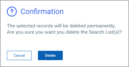 delete confirmation