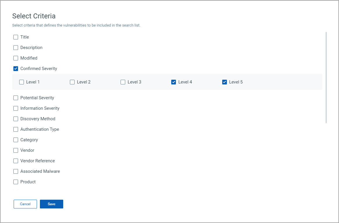 dynamic search criteria