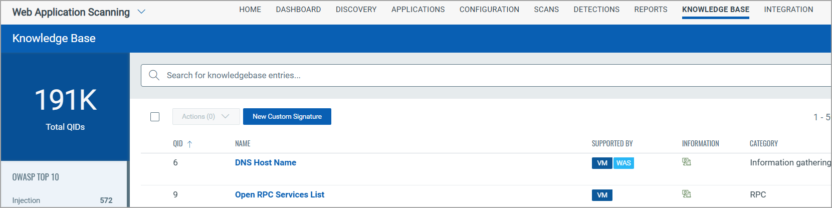 Create a customized signature option in the Knowledge Base tab.