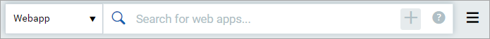 web applications tokens search bar.