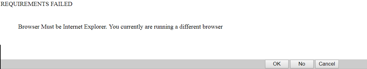 Failure message to load web application if user agent string is not specified in the option profile for the scan.