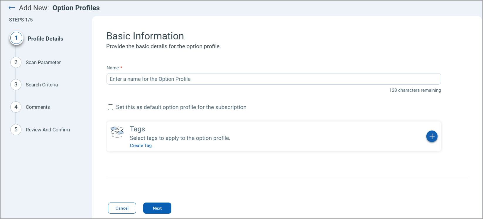 standardized ui element example.